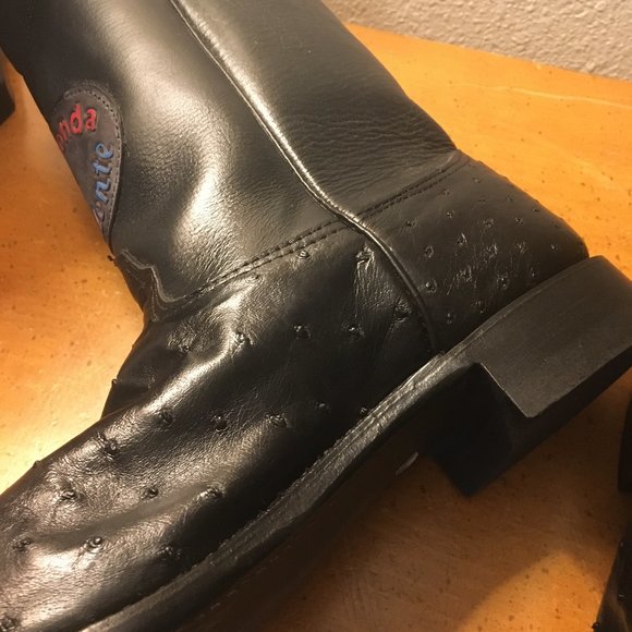 Prez of American Honda Larry Mahan Full Quill Ostrich Ropers - Picture 8 of 15